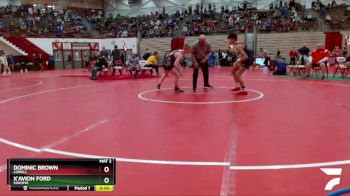 120 lbs Champ. Round 2 - Dominic Brown, Lowell vs X`Avion Ford, Kokomo