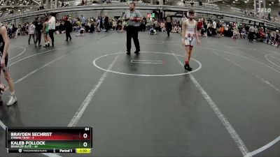 84 lbs Round 2 (6 Team) - Brayden Sechrist, Xtreme Team vs Kaleb Pollock, Brawler Elite