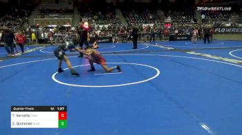 96 lbs Quarterfinal - Thomas J Verrette, Toss Em Up vs Zaidyn Quinonez, Bear Cave