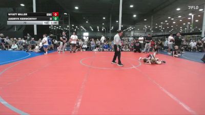 72 lbs Round 4 (6 Team) - Wyatt Miller, Barn Brothers WC vs Andryk Kenworthy, Iron Horse