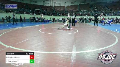 80 lbs Consi Of 4 - Dakin Patterson, Maize WC vs Tenner Gregory, Prodigy Elite Wrestling