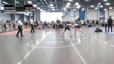 113 lbs Rr Rnd 1 - Manley Nalls, 5forty Brawlers vs Carter Booze, Team Nebraska