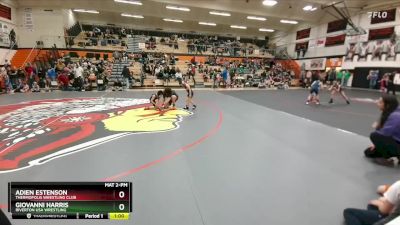 49-53 lbs Quarterfinal - Adien Estenson, Thermopolis Wrestling Club vs Giovanni Harris, Riverton USA Wrestling