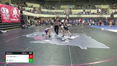 80 lbs Round 3 - Rhilynn Tolzman, Summit Wrestling Academy vs Brooklynn Cline, THWC