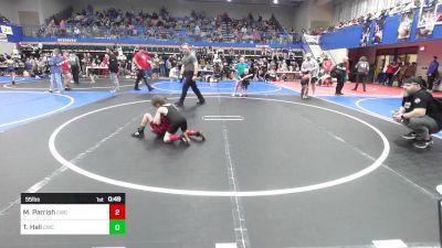 55 lbs Consi Of 8 #2 - Miles Parrish, Claremore Wrestling Club vs Troy Hall, Claremore Wrestling Club