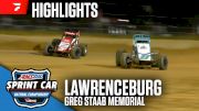Highlights | 2025 USAC Greg Staab Memorial at Lawrenceburg Speedway