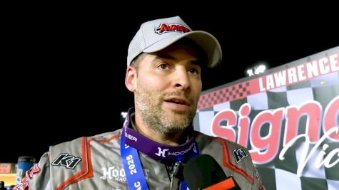 Kyle Cummins Reacts After USAC Sprint Car Win At Lawrenceburg