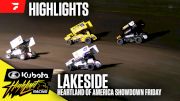 Highlights | 2025 Kubota High Limit Racing Friday at Lakeside Speedway