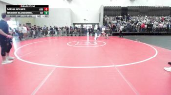123 lbs Final - Sophia Holmes, All I See Is Gold Academy vs Madison Blumenthal, Elite NJ