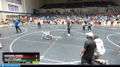 62 lbs Quarterfinal - Elliott Strainer, Lexington Youth Wrestling Club vs Nathaniel Parnell, Team Tiger Youth Wrestling