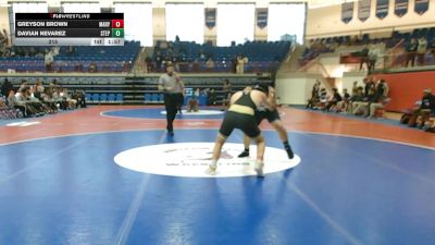 215 lbs Round 3: 1st Wb - Greyson Brown, Mary Persons vs Davian Nevarez, Stephenson