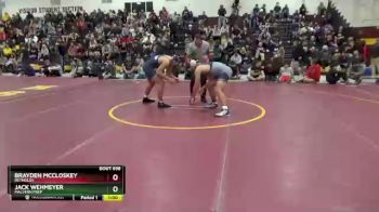 190 lbs Cons. Round 4 - Jack Wehmeyer, Malvern Prep vs Brayden McCloskey, Reynolds