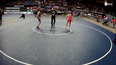 D 3 106 lbs Semifinal - Logan Bergeron, Basile vs Grant Bergeron, John Curtis Christian