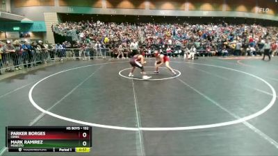 132 lbs Prelim - Mark Ramirez, Modesto vs Parker Borges, Ceres