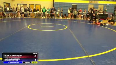 115 lbs Round 1 - Hodilia Velasquez, Dodge City Training Center vs Anissa Robinson, Maize Wrestling Club