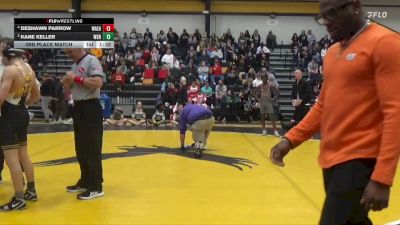 120 lbs 3rd Place Match - Kane Keller, Waverly-Shell Rock vs DeShawn Parrow, Waterloo East