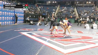 7A - 126 lbs Semifinal - Abigail Brewer, Cleveland High School vs Natalia Trejo, McDowell High School
