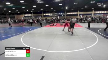 156 lbs Quarterfinal - Nash LeTard, Chargers WC vs Dylan Sprinkles, Legion WC