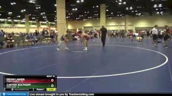 120 lbs Cross Bracket (8 Team) - Carter Kolthoff, Iowa Gold vs Devin Lanier, Funky Monkey