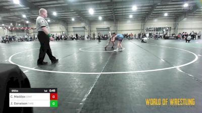 95 lbs Consi Of 16 #2 - Connor Maddox, Contender Wrestling Academy vs Zachary Donalson, Threestyle