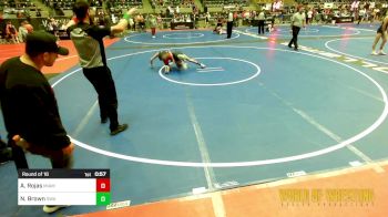 95 lbs Round Of 16 - Andres Rojas, Miami Wrestling Club vs Noah Brown, Guerrila Wrestling Academy