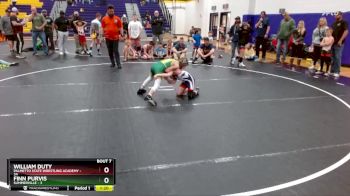 75 lbs Round 3 (6 Team) - William Duty, Palmetto State Wrestling Academy vs Finn Purvis, Summerville
