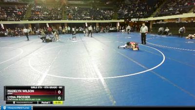 80 lbs Round 3 - Lydia Prosser, Chickasaw Elite Wrestling Club vs Madelyn Wilson, Iowa