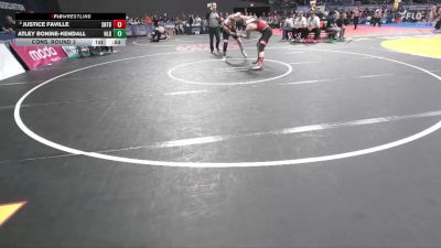 2A/1A Boys 165 Cons. Round 3 - Justice Faville, Santiam Boys vs Atley Bonine-Kendall, North Lake Boys