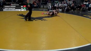 120 lbs Quarterfinal - Josie Thompson, Grinnell vs Charley Duggan, Marion