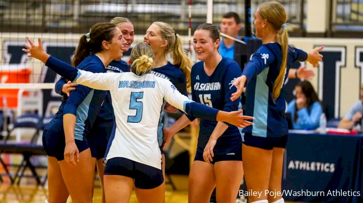 NCAA D2 Volleyball Rankings: Washburn Takes No. 2