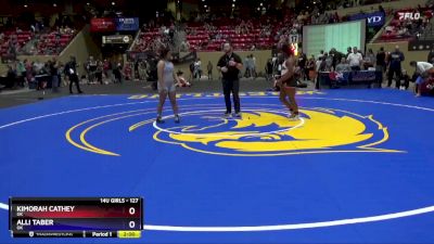 127 lbs Round 2 - KiMorah Cathey, OK vs Alli Taber, OK