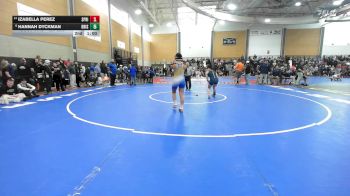 126 lbs Quarterfinal - Casey Pietroniro, Plymouth vs Adelina Tate, Ellis Tech