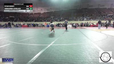 133 lbs Semifinal - Kylei Gokey, Tecumseh vs Kemauree Lovelace, Team Choctaw