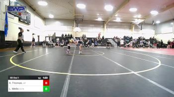 120 lbs Rr Rnd 1 - Kenadee Thomas, Jay High School 2024 vs Lydia Wells, Glenpool