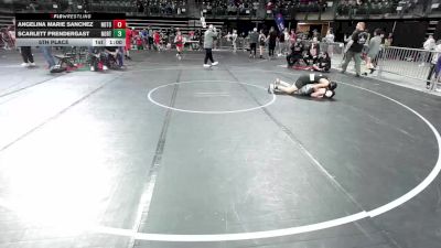 127 lbs 5th Place - Angelina Marie Sanchez, Notorious Wrestling vs Scarlett Prendergast, North Hunterdon