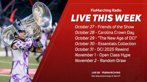 What's Playing on FloMarching Radio This Week, October 27 - November 2