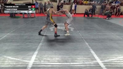 135_B lbs Consi Of 16 #1 - Mason Miller, North Penn-Liberty vs Hank Nyman, Philipsburg-Osceola