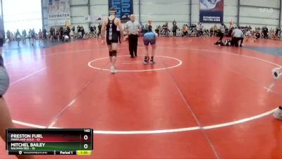 140 lbs Rd# 7- 10:45am Saturday Final Pool - Mitchel Bailey, Nauman Red vs Preston Furl, Maryland GOLD