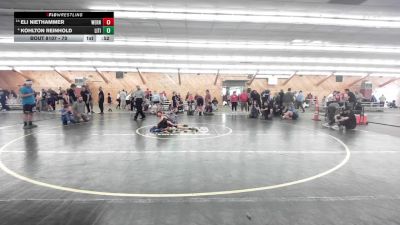 70 lbs 3rd Place - Eli Niethammer, Wernersville vs Kohlton Reinhold, Lititz