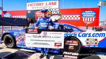 Keelan Harvick Reacts After Scoring CARS Tour Pro Late Model Win At North Wilkesboro