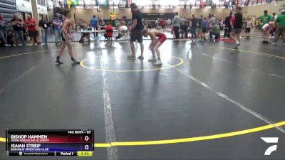 97 lbs Cons. Round 2 - Bishop Hammen, Moen Wrestling Academy vs Isaiah Streif, Dubuque Wrestling Club