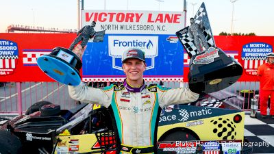 Luke Baldwin Reacts After Winning Second Straight SMART Modified Championship