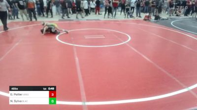 46 lbs Semifinal - Greyson Potter, Green River Grapplers vs Nalu Sylva, Black Hills Wr Ac