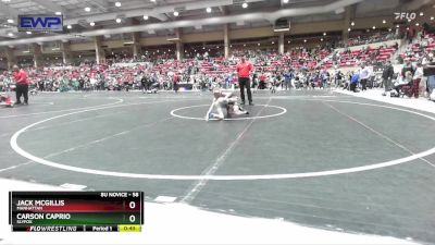 58 lbs Cons. Round 4 - Jack McGillis, Manhattan vs Carson Caprio, Slyfox