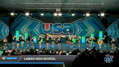 Lamar High School [2020 Large Situational Sideline/Crowdleading -- High School -- Cheer (21+) Day 2] 2020 USA Spirit Nationals