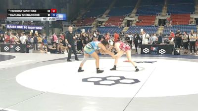 140 lbs Cons. Sub-quarters - Timberly Martinez, Colorado vs Harlow Skenandore, Wisconsin