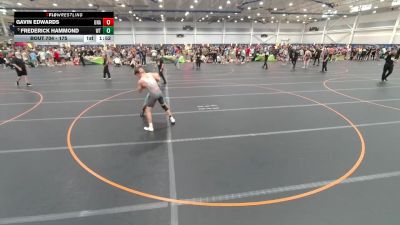 175 lbs Champ. Round 1 - Frederick Hammond, Unattached vs Gavin Edwards, Unattached