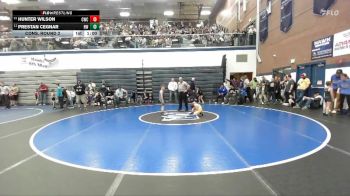 56 lbs Cons. Round 2 - Prestan Cegnar, Husky Wrestling vs Hunter Wilson, Cougar Wrestling Club