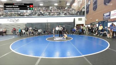 56 lbs Cons. Round 2 - Prestan Cegnar, Husky Wrestling vs Hunter Wilson, Cougar Wrestling Club
