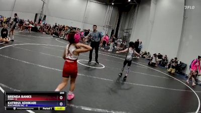 50 lbs Placement (4 Team) - Makayela Sawyer, POWA vs Natalia Barskiy, PA West Black